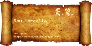 Rau Marcella névjegykártya
